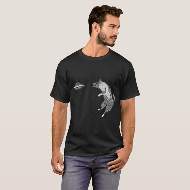 Camiseta Perro del disco de vuelo (Anverso completo)