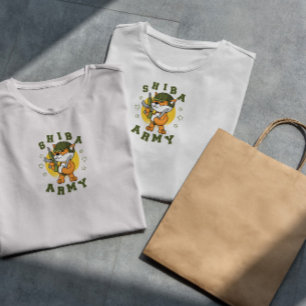 Camiseta Perro del ejército Shiba Inu