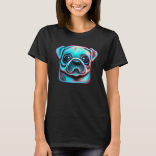 Camiseta Perro del espacio del perro adorable de la bomba c