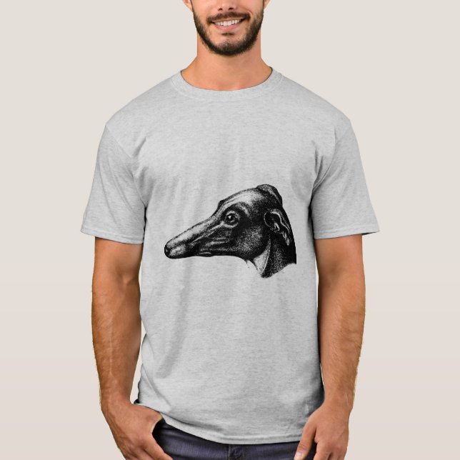 Camiseta Perro del Greyhound de la Antigüedad (Anverso)