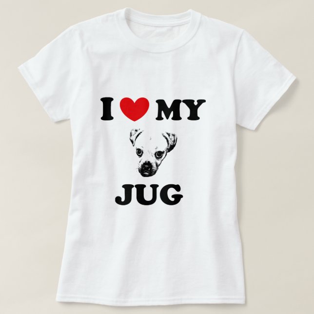 Camiseta perro del jarro (Diseño del anverso)