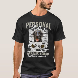 Camiseta Perro del ladrón negro que te seguiré
