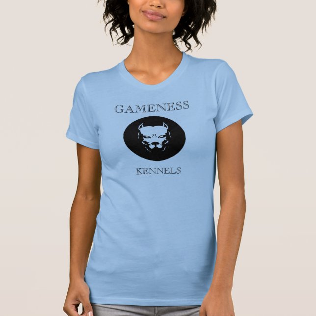 Camiseta Perro del logotipo de Pitbull, GAMENESS, PERRERAS (Anverso)
