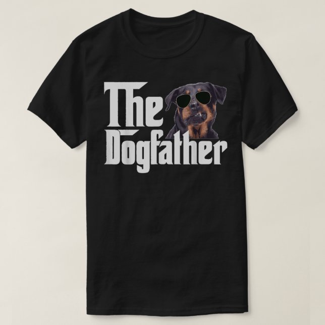 Camiseta Perro del propietario del perro, el perro, Rottwei (Diseño del anverso)