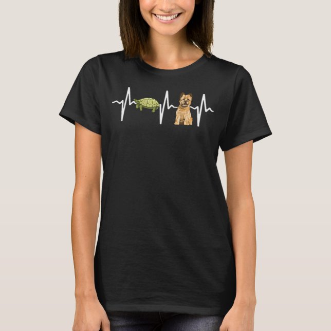 Camiseta Perro del ritmo de la tortuga Cairn Terrier (Anverso)