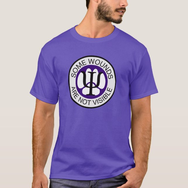 Camiseta Perro del servicio - algunas heridas no sea (Anverso)