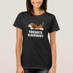 Camiseta Perro del sueño favorito del Basset Hound