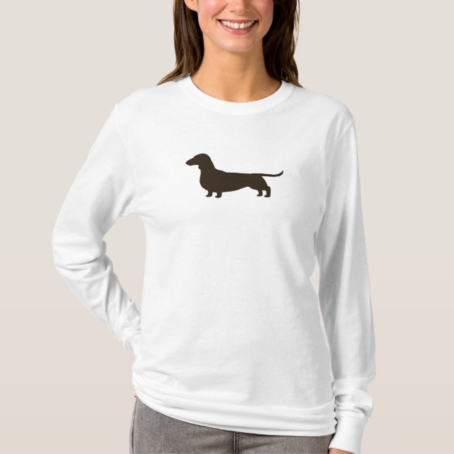 Camiseta Perro del Weenie del perro el | de la salchicha de (Anverso)