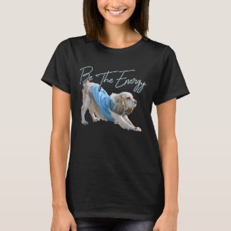 Camiseta Perro descendente del yoga - Cute Sea La Cita Ener
