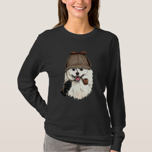 Camiseta Perro detective americano eskimó investigador espí