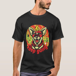 Camiseta Perro Dice '¡Sigue Adelante!' – Cachorro Motivacio