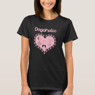 Camiseta Perro diogaholico lindo rosado