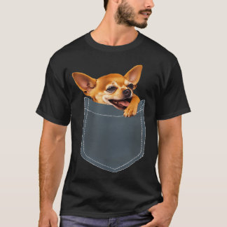 Camiseta Perro Divertido - Chihuahua En Bolsillo