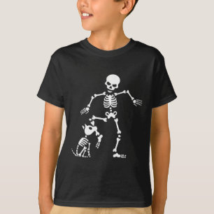 Camiseta Perro divertido como huesos Costume Halloween