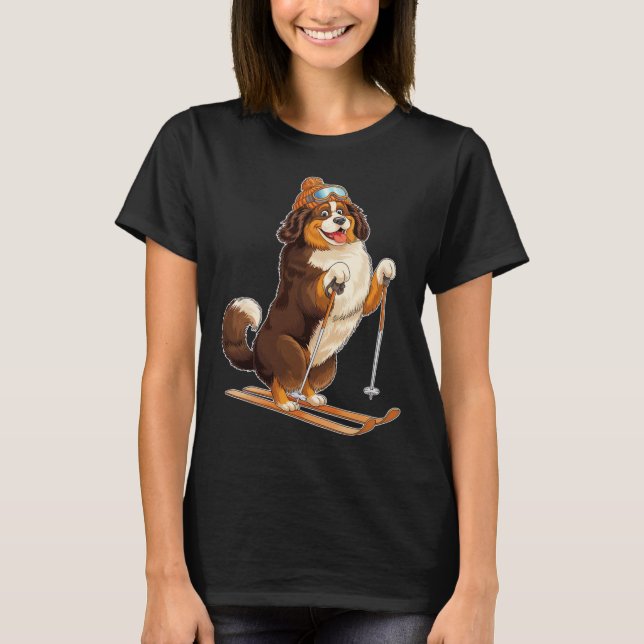 Camiseta Perro divertido con dibujos animados disfrutando d (Anverso)