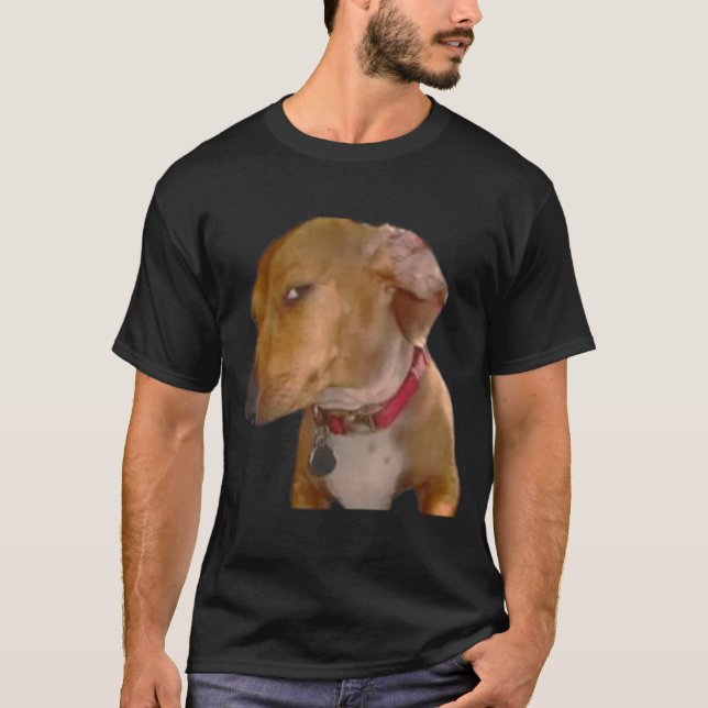 Camiseta Perro Divertido con Ojo de Lado Bombástico (Anverso)