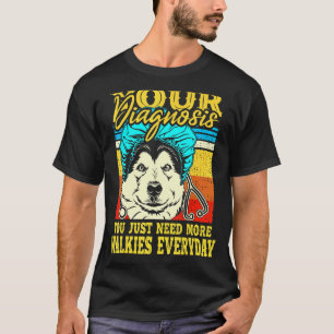 Camiseta Perro divertido de Alaska Klee Kai Malamute Husky