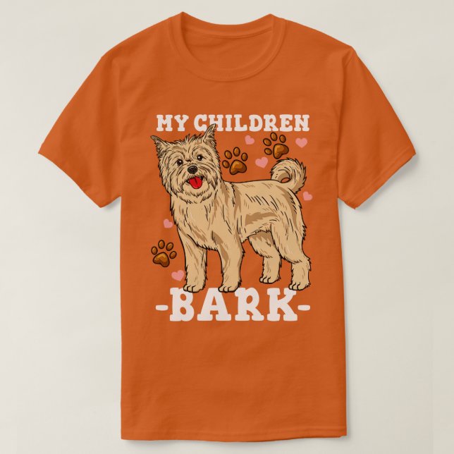 Camiseta Perro divertido de Cairn Terrier Papá Mamá Dueño (Diseño del anverso)