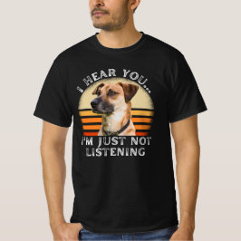 Camiseta Perro divertido de la boca negra