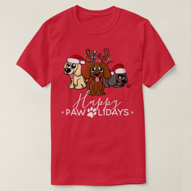Camiseta Perro divertido de los labradores de los días de l (Diseño del anverso)