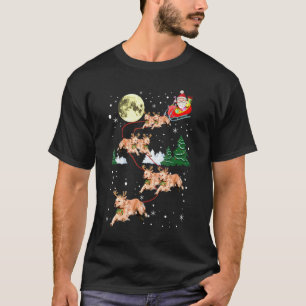 Camiseta Perro divertido de Navidad Retriever Dorado Reno