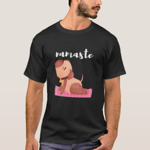 Camiseta Perro divertido de yoga Pose Namaste Dueño Espirit