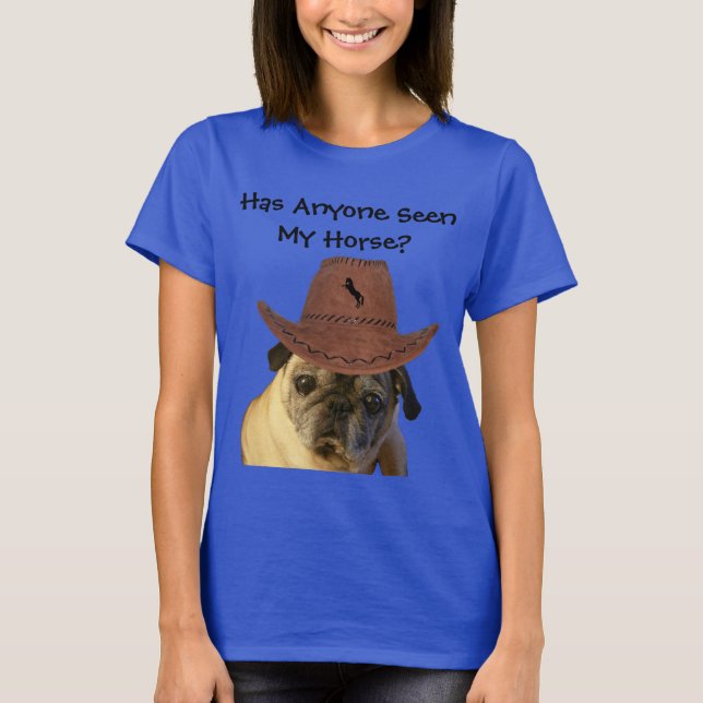 Camiseta Perro divertido del barro amasado del vaquero (Anverso)