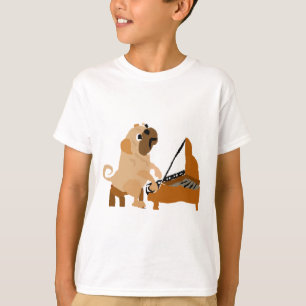 Camiseta Perro divertido del barro amasado que juega el