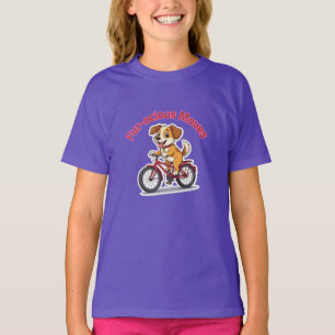 Camiseta **Perro Divertido en Bicicleta – Perro Adorable Mo