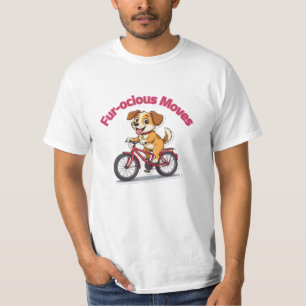 Camiseta **Perro Divertido en Bicicleta – Perro Adorable Mo