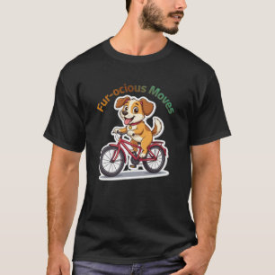 Camiseta **Perro Divertido en Bicicleta – Perro Adorable Mo