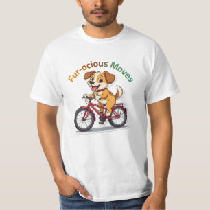 Camiseta **Perro Divertido en Bicicleta – Perro Adorable Mo
