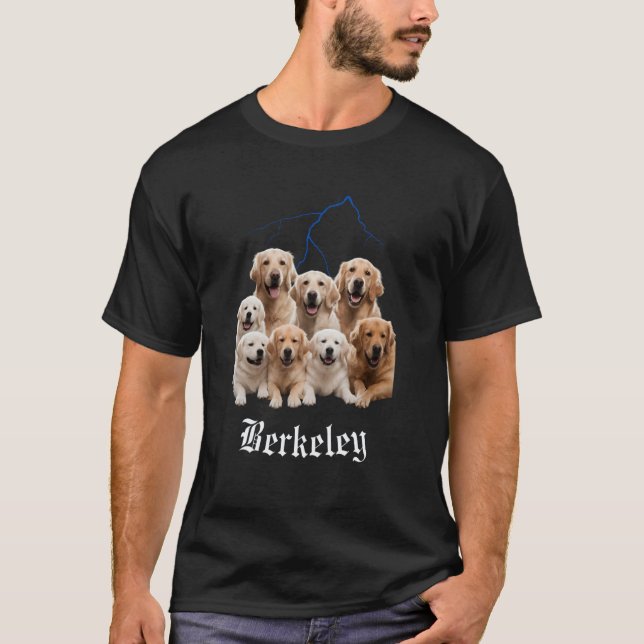 Camiseta Perro Divertido Golden Retriever Bootleg Berkeley  (Anverso)