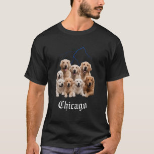 Camiseta Perro Divertido Golden Retriever Bootleg Chicago I