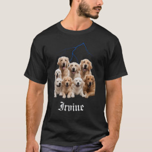Camiseta Perro Divertido Golden Retriever Bootleg Irvine Ca