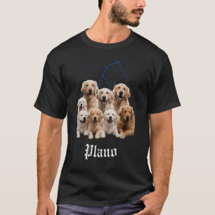 Camiseta Perro Divertido Golden Retriever Bootleg Plano Tex