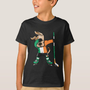 Camiseta Perro divertido haciendo Dabbing Irlanda Fans de H