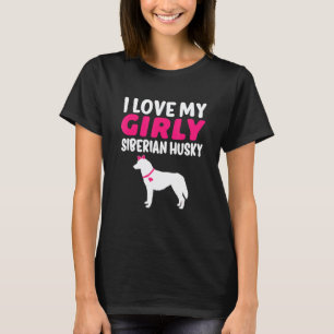 Camiseta Perro divertido Husky siberiano   Chica Femenino G