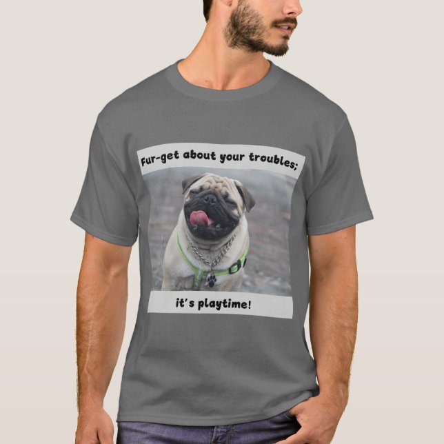 Camiseta Perro divertido Imprimir para obtener más (Anverso)