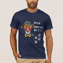 Perro divertido Las especies de Wich son hombres a