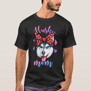 Camiseta Perro Divertido Lindo Husky Siberiano Mamá Cachorr