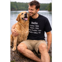 Perro Divertido Nombre de Perro Personalizado Lago