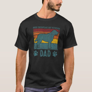 Camiseta Perro Divertido Padre Retriever de la Bahía de Che