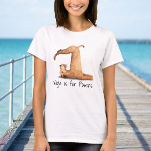 Camiseta Perro divertido para los Yoga Posers