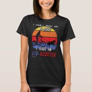 Camiseta Perro Divertido Patinete Frase E Bicicleta Perros