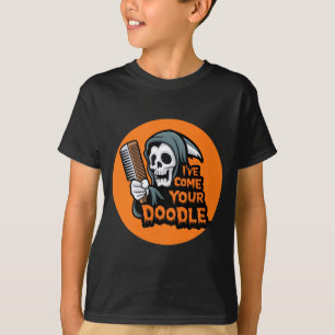 Camiseta Perro divertido peluquero de Halloween ven por per
