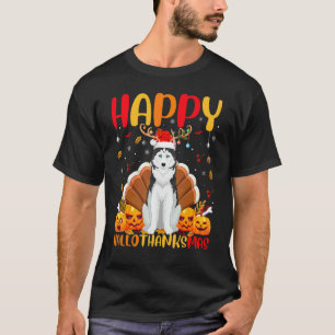 Camiseta Perro Divertido Perro Feliz Siberiano Husky Hello