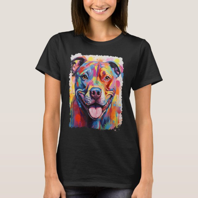 Camiseta Perro Divertido Pitbull (Anverso)