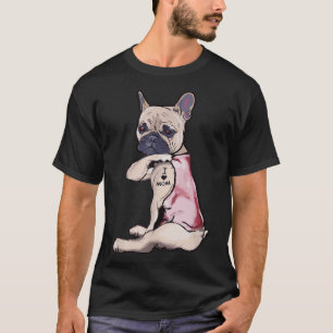 Camiseta Perro divertido Pitbull Me Encanta Mamá Tattoo Reg