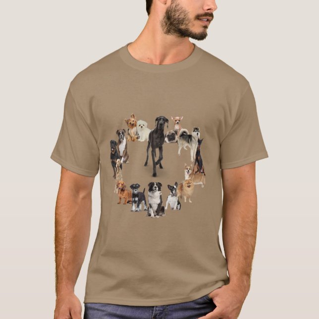 Camiseta Perro divertido Raza Mascota Animales Perro (Anverso)